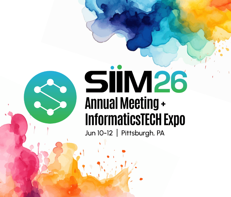 SIIM26 logo with paint splashes